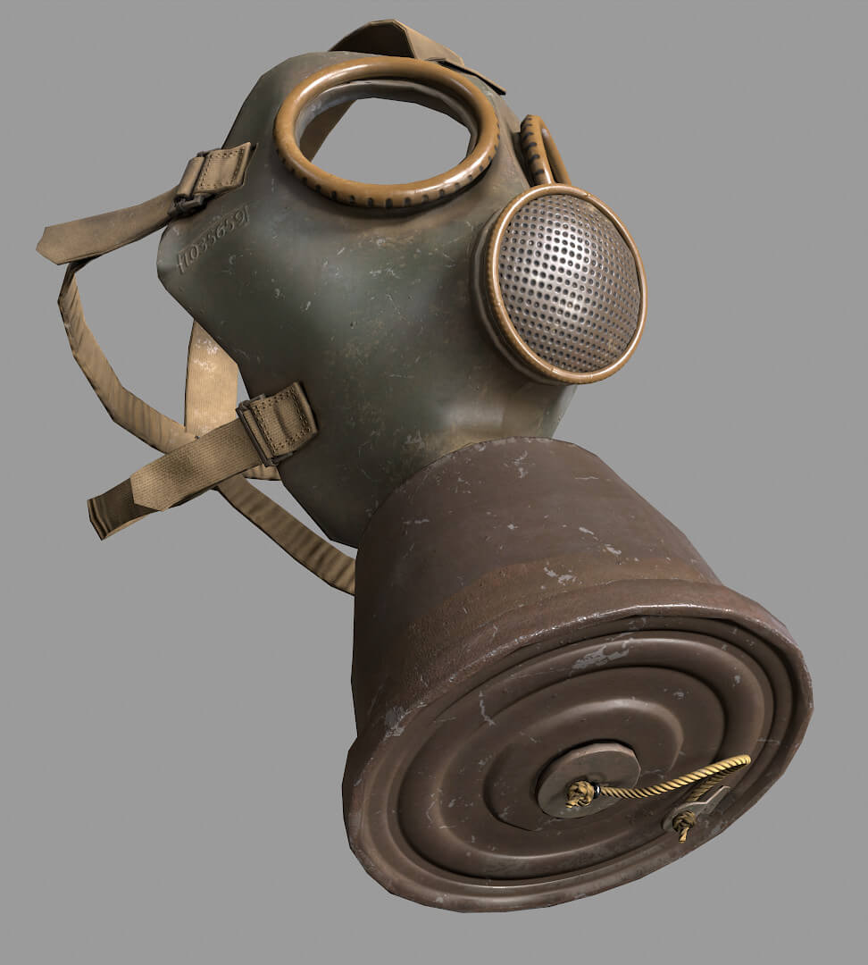 Gas Mask Modelling Gas Mask - 3D Model by Rajiv singha