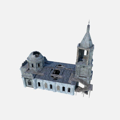 Abandoned Church Free 3D Model