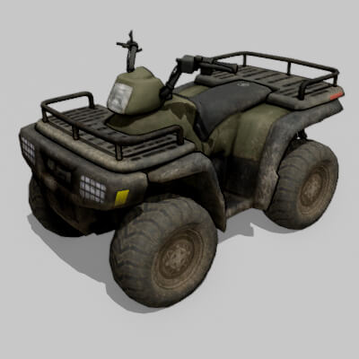 ATV Quad Bike Free 3D Model