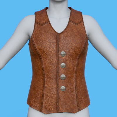 Basic Cowboy Jacket for G9 Figures daz Studio
