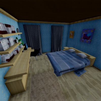 Bedroom Scene for DAZ Studio Free