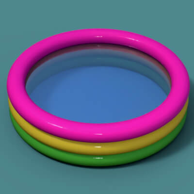 Kids Swimming Pool Prop for DAZ Studio Free