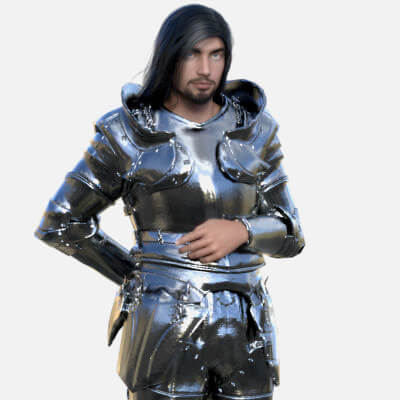 Medieval Knight Armour for genesis 8 Male