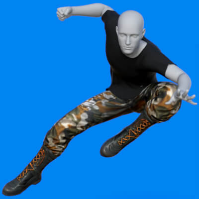 Military Pants for G8F G8M Figures Daz 3d