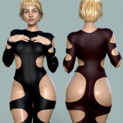 Naughty GF Outfit for G8 Females and G9 Figures Daz