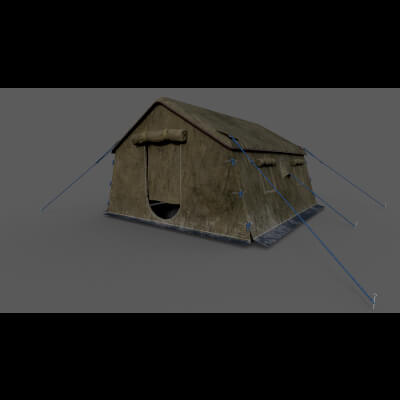 Outdoor Adventure Tent Prop for DAZ Studio