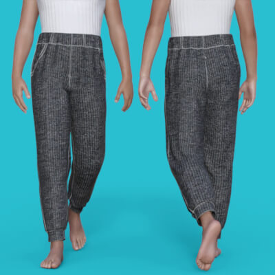 R3D Basic Joggers for G8F G8M and G9 DAZ Studio
