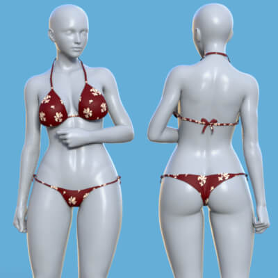 R3d Bikini for G8F and Daz Studio Free