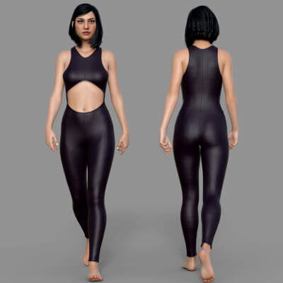 R3D Casual Jumpsuit for G8F and G9 Figures
