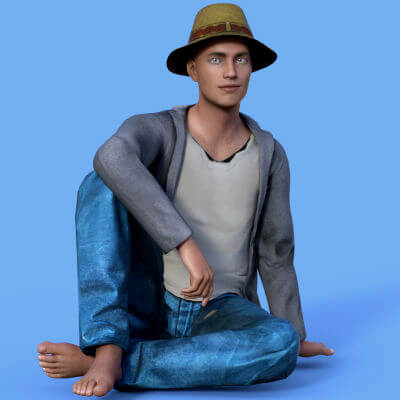 R3d Casual Outfit 5 for G8M daz studio