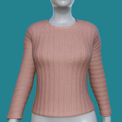 R3D Casual Sweater Long for Genesis 8 Female Daz 3D Free