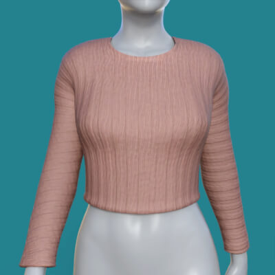 R3D Casual Sweater Short for Genesis 8 Female daz 3d Free