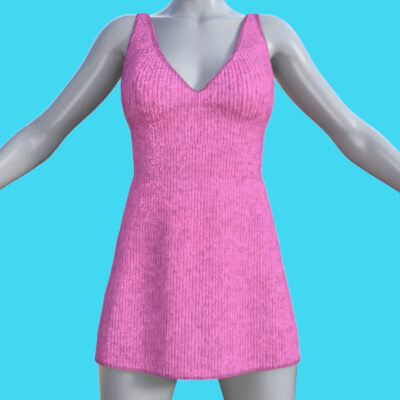 R3D d-Force Short Dress 01 for G8F G9 Figures daz 3D Free