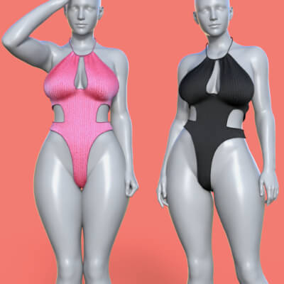 R3D Stylish Swimsuit for G8F and G9 Figures Daz Studio