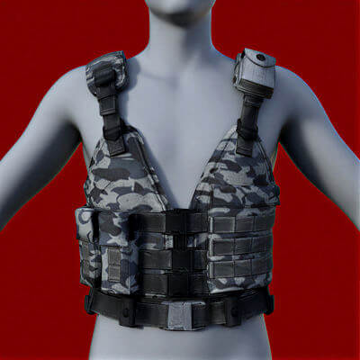 R3D Tactical Vest for Genesis 8 Male Daz 3D