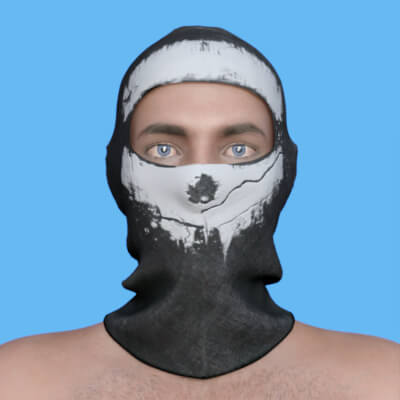R3d Thug Mask 3 for G8M G8F and G9 Figures for Daz3D