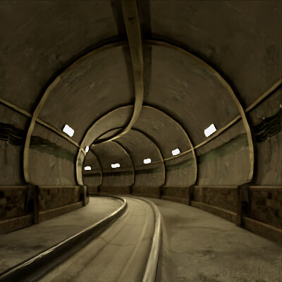 R3D Tunnel Environment Prop for Daz Studio free by Rango2001