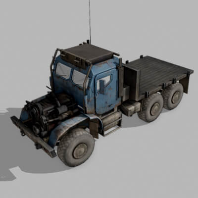 Rusty Old Truck Free 3D Model