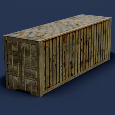 Shipment Container 3D Model Free