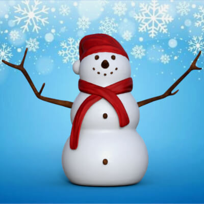 Snowman Prop for DAZ Studio