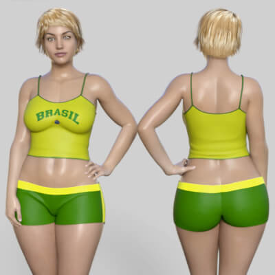 Stylish Outfit 3 for G8 Females daz studio Free