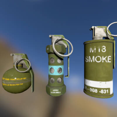 Throwable Explosives Pack of 3 for DAZ Studio