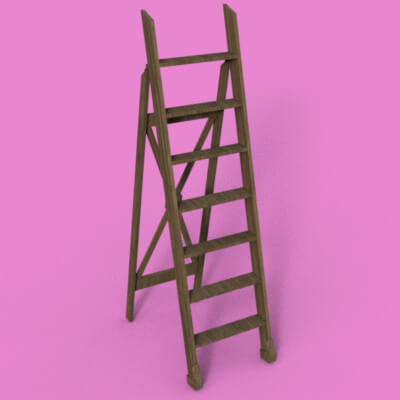Wooden Ladder for DAZ Studio Free