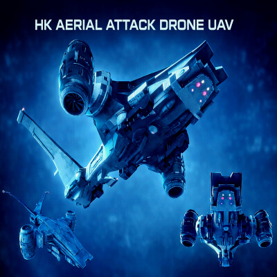 HK Aerial Attack Drone UAV by RaulN80