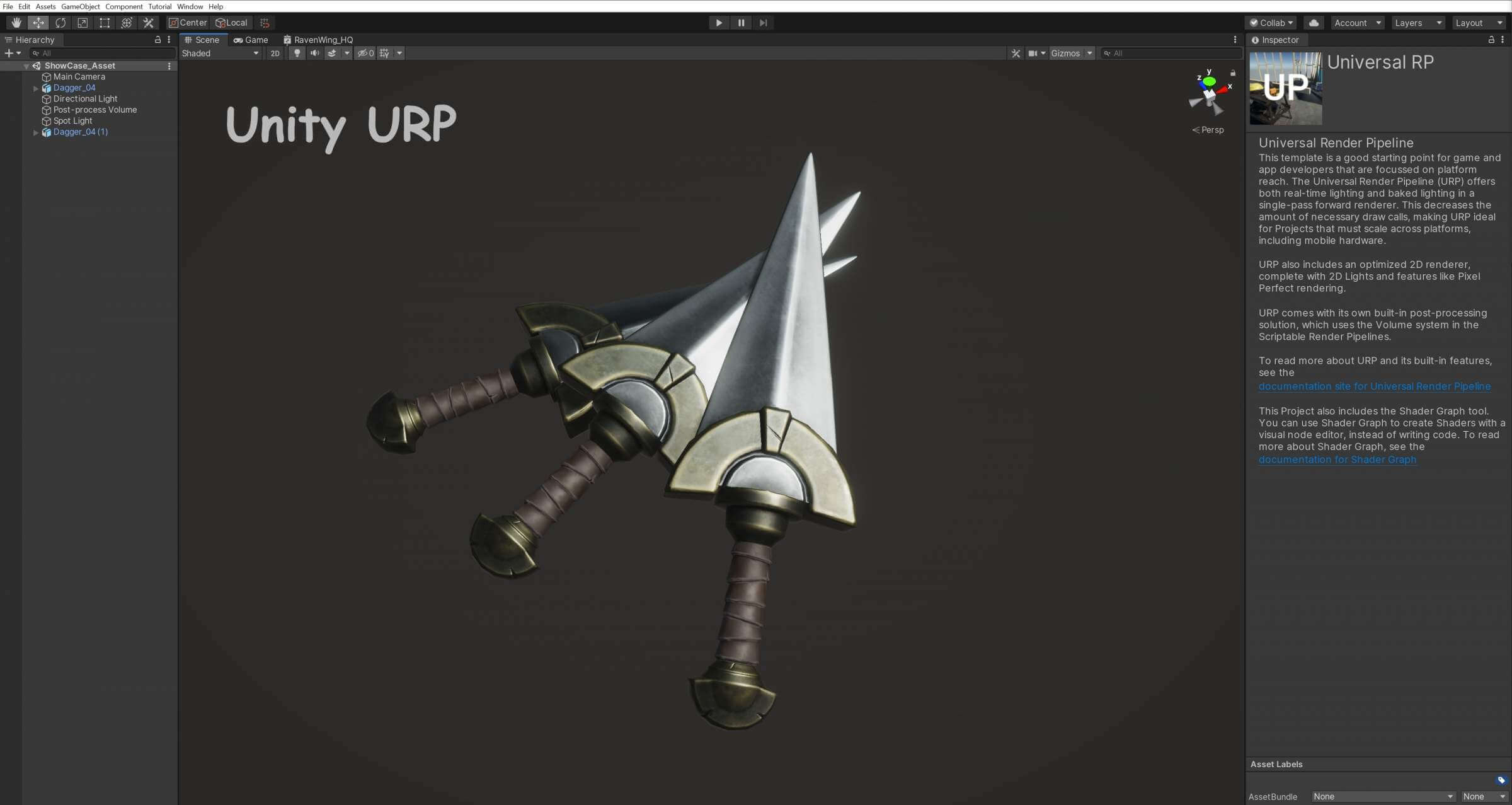 Build in render pipeline