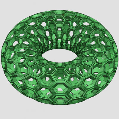 Hexagonal Patterned Doughnnut