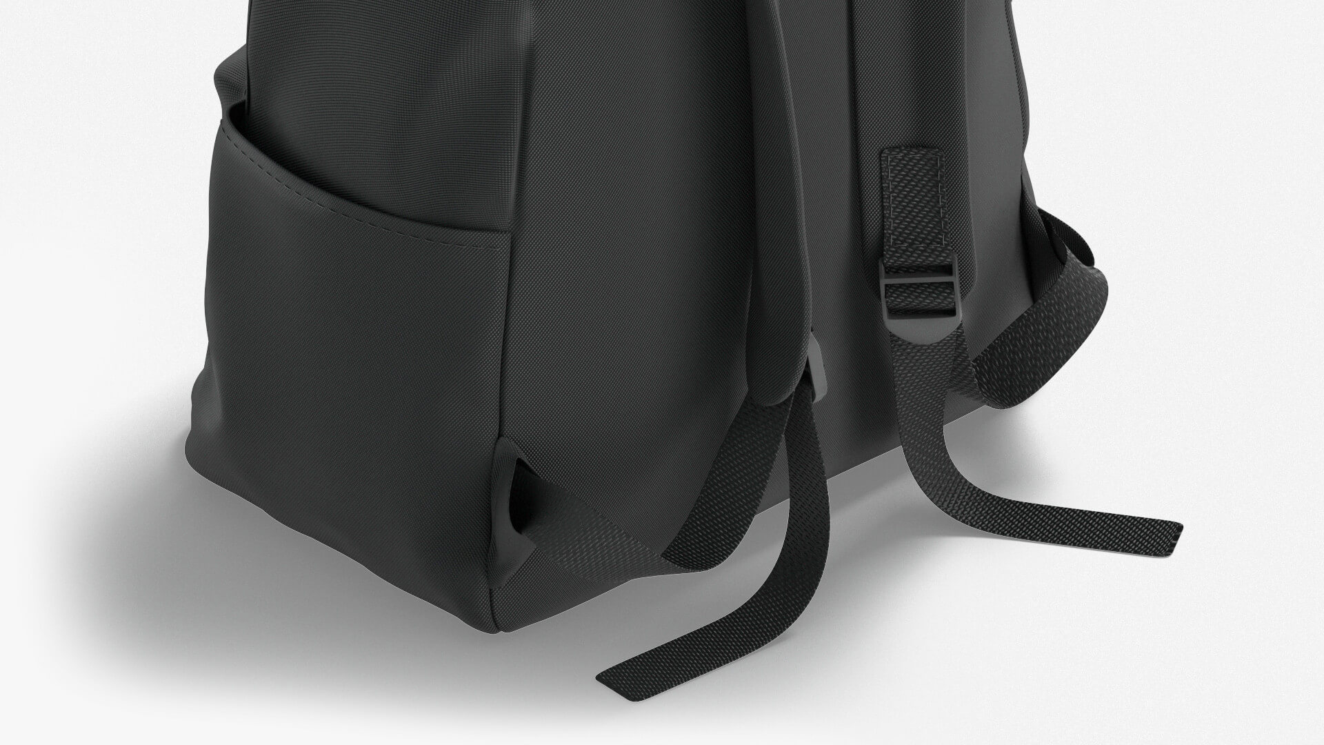 Black Backpack - Travel School Rucksack 3D Model by rebrandy