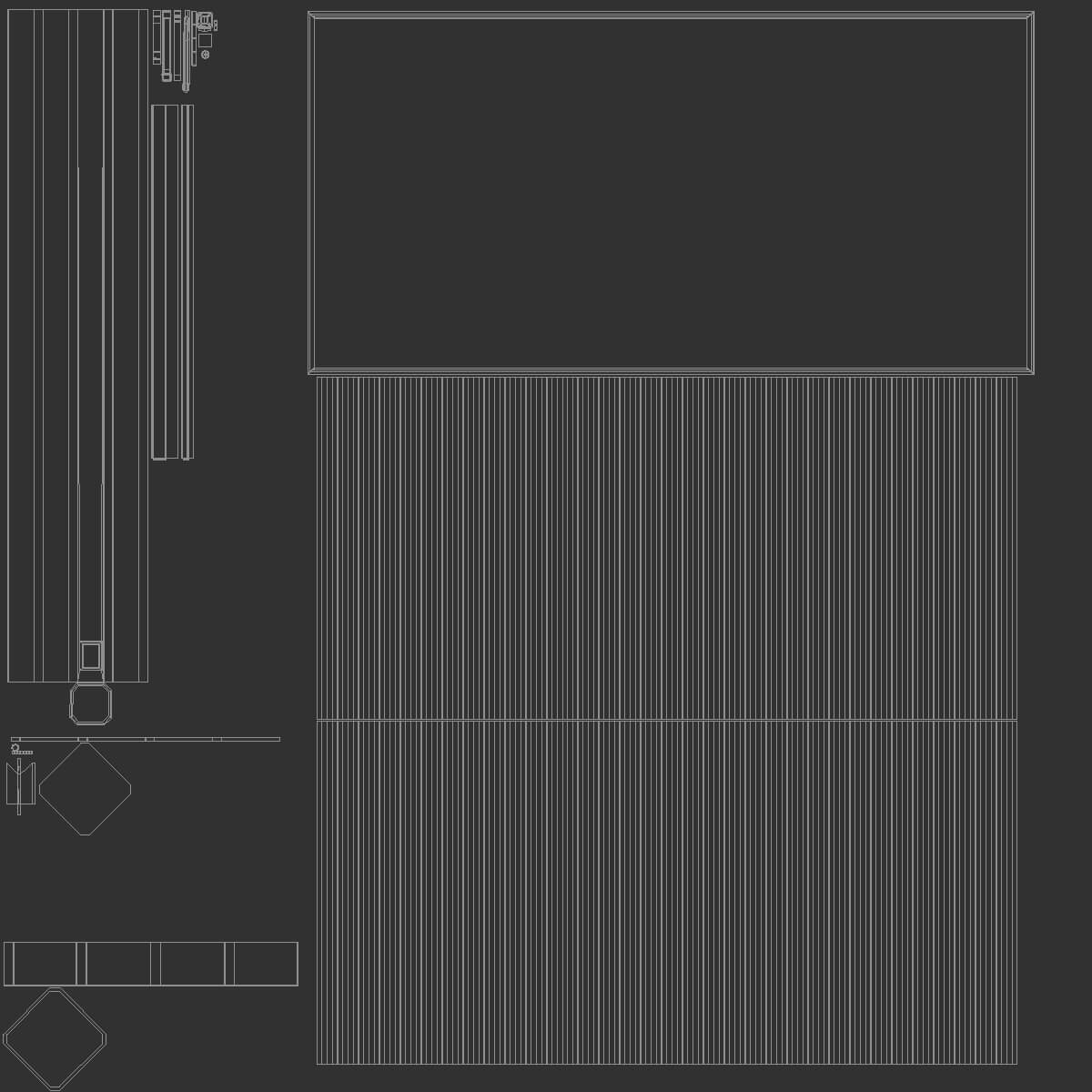 Rectangular Advertising Trivision Billboard - Street Banner 3D Model by ...