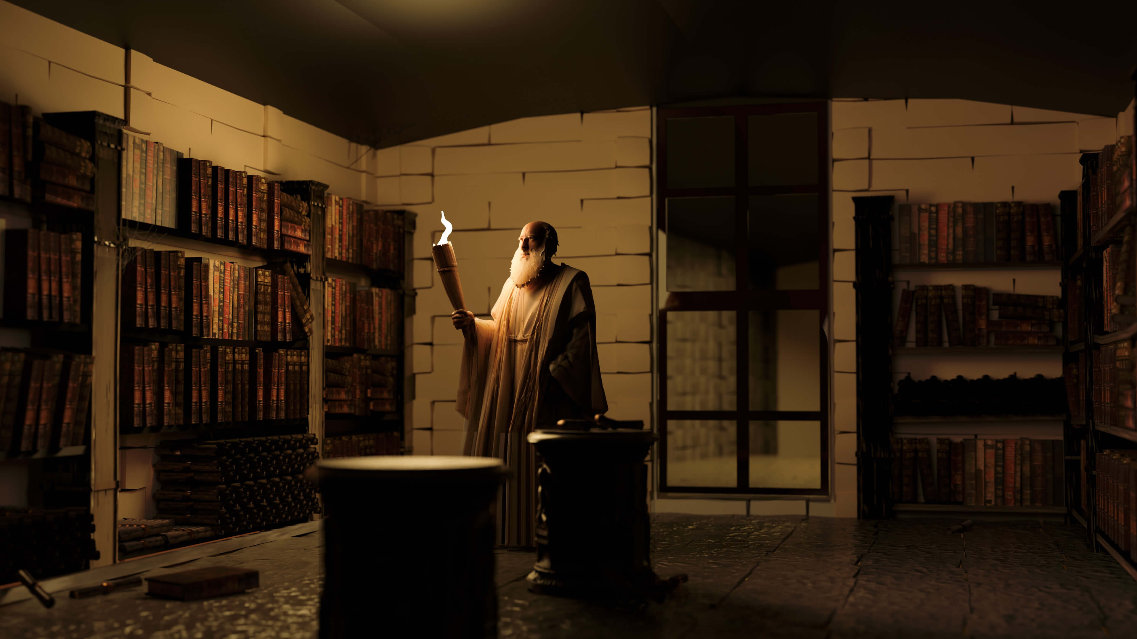 Shelf 3D Render, Digital Art by Red_xamurai