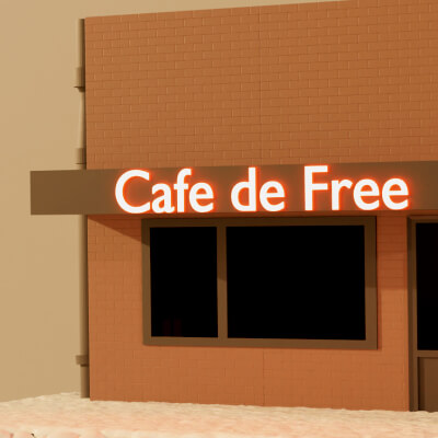 Snowy Cafe Free