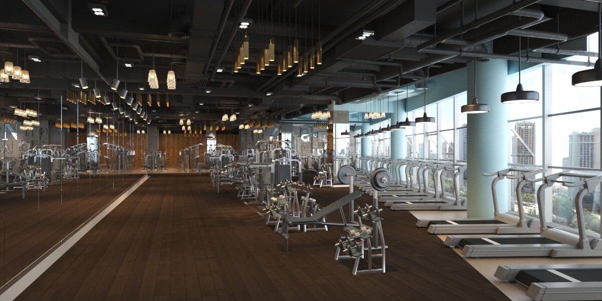 Gym Interior 26 - 3D Model by Redbunny