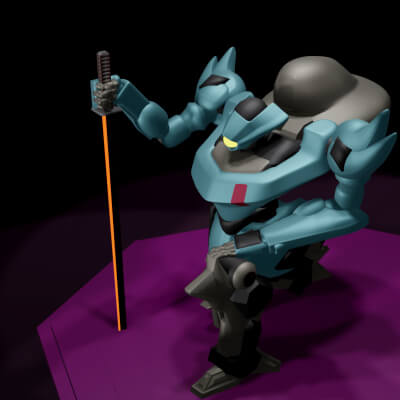 Gekka Kneeling With Sword