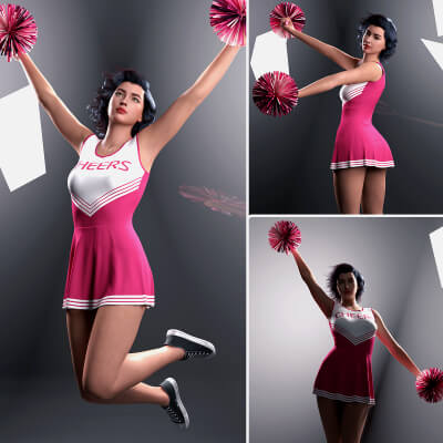 dForce RQL Classic Cheer Outfit G8F &amp G8.1F by RedQLips
