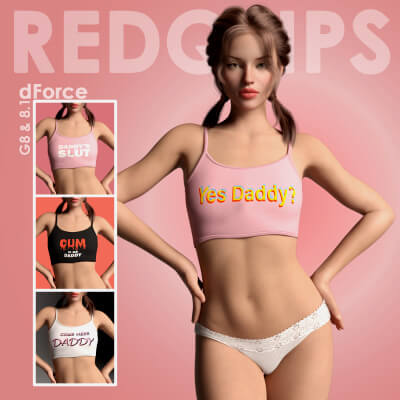 Rql dForce Bold Vibes Crop Top for G8F &amp G8.1F by RedQLips
