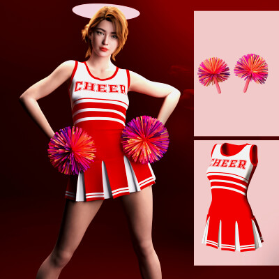 dForce RQL Varsity Cheer Girl Outfit G8F &amp G8.1F
