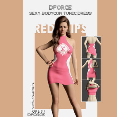 dForce Sexy Bodycon Tunic Dress for G8F &amp G8.1F
