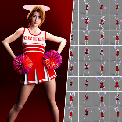 Morphs Add-On for RQL Varsity Cheer Girl Outfit