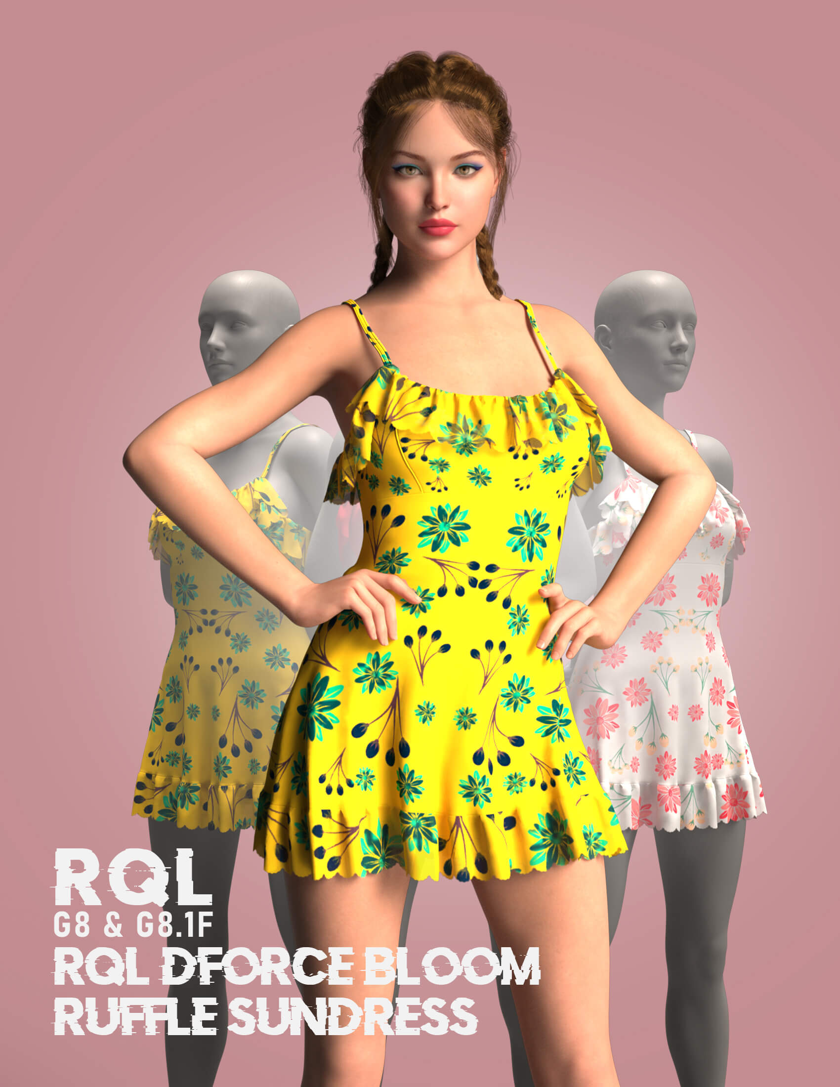 Rql Dforce Bloom Ruffle Sun dress for G8F & G8.1F