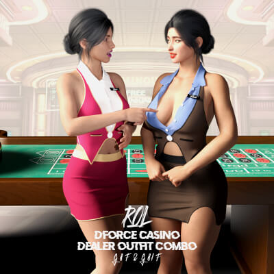 RQL-dForce Casino Dealer Outfit Combo G8F &amp G8.1F