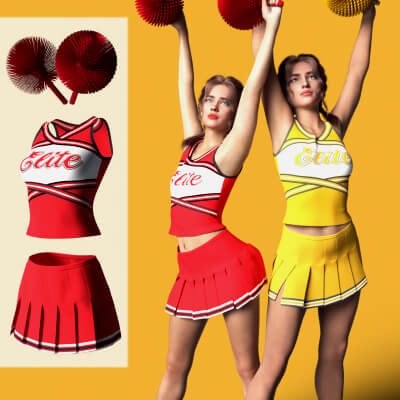 RQL-dForce Cheerleader Outfit G8F &amp G8.1F by RedQLips