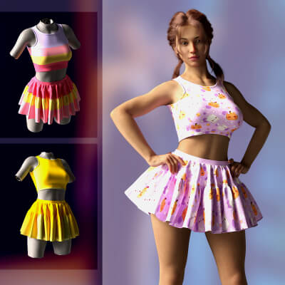 RQL-dForce Kawaii Flirty Mood Set G8F &amp G8.1F by RedQLips