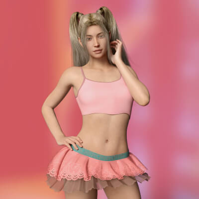 RQL-dforce Teen Crop Top for G8F &amp G8.1F