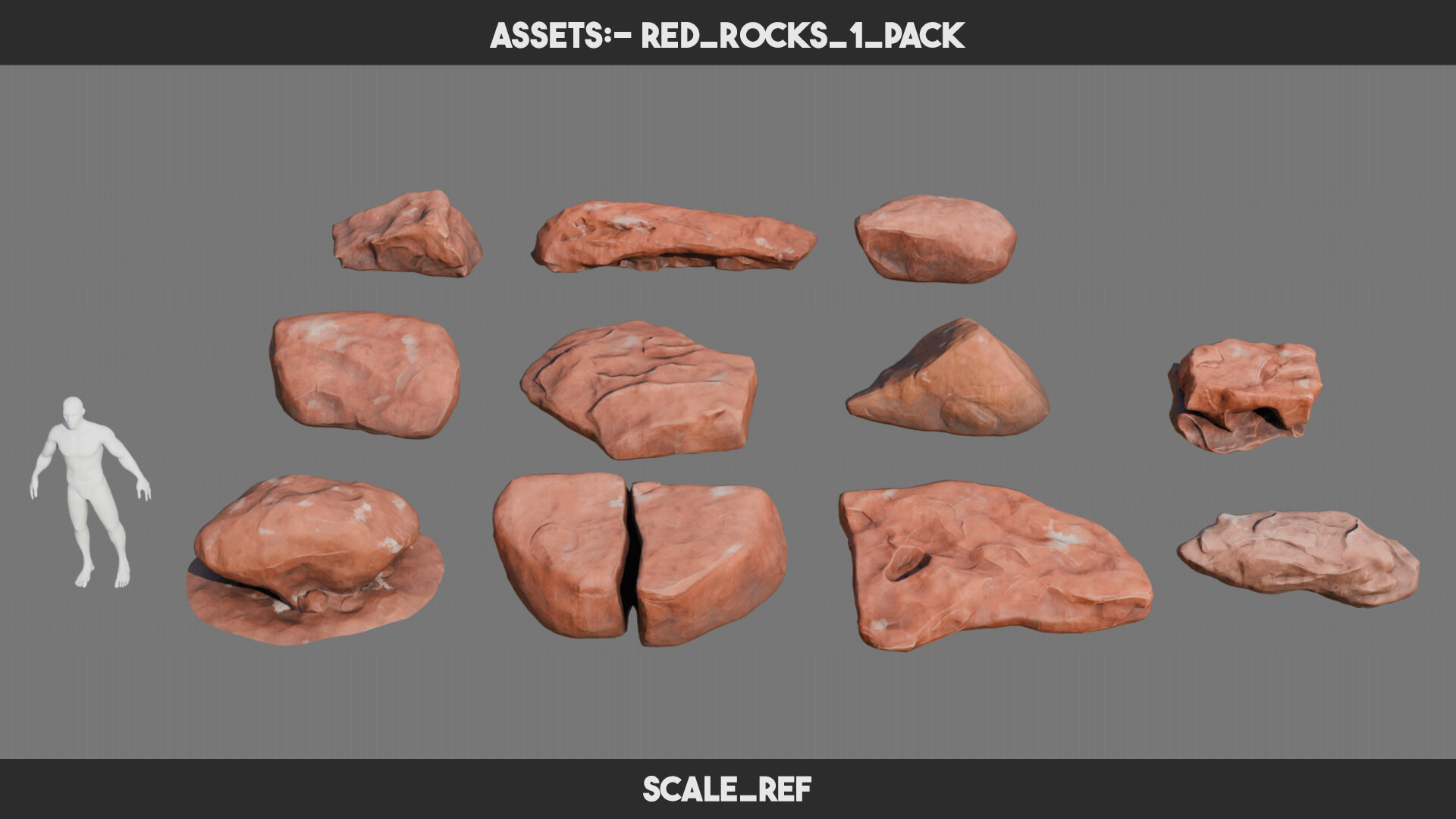 Red Rocks 1 Pack - 3D Model by redrust