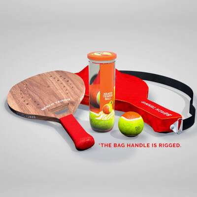 Beach Tennis Wood Kit