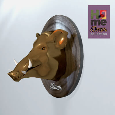 Boar Head Sculpture