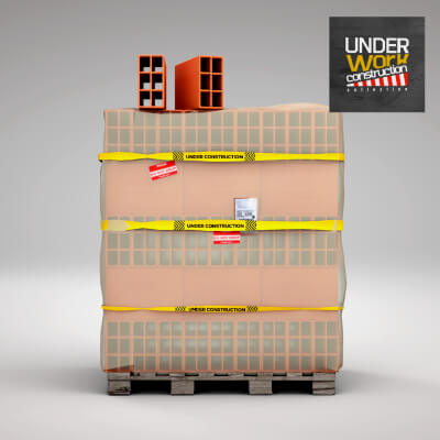 Brick Stack - 6 Holes 3D Model by renatodalle